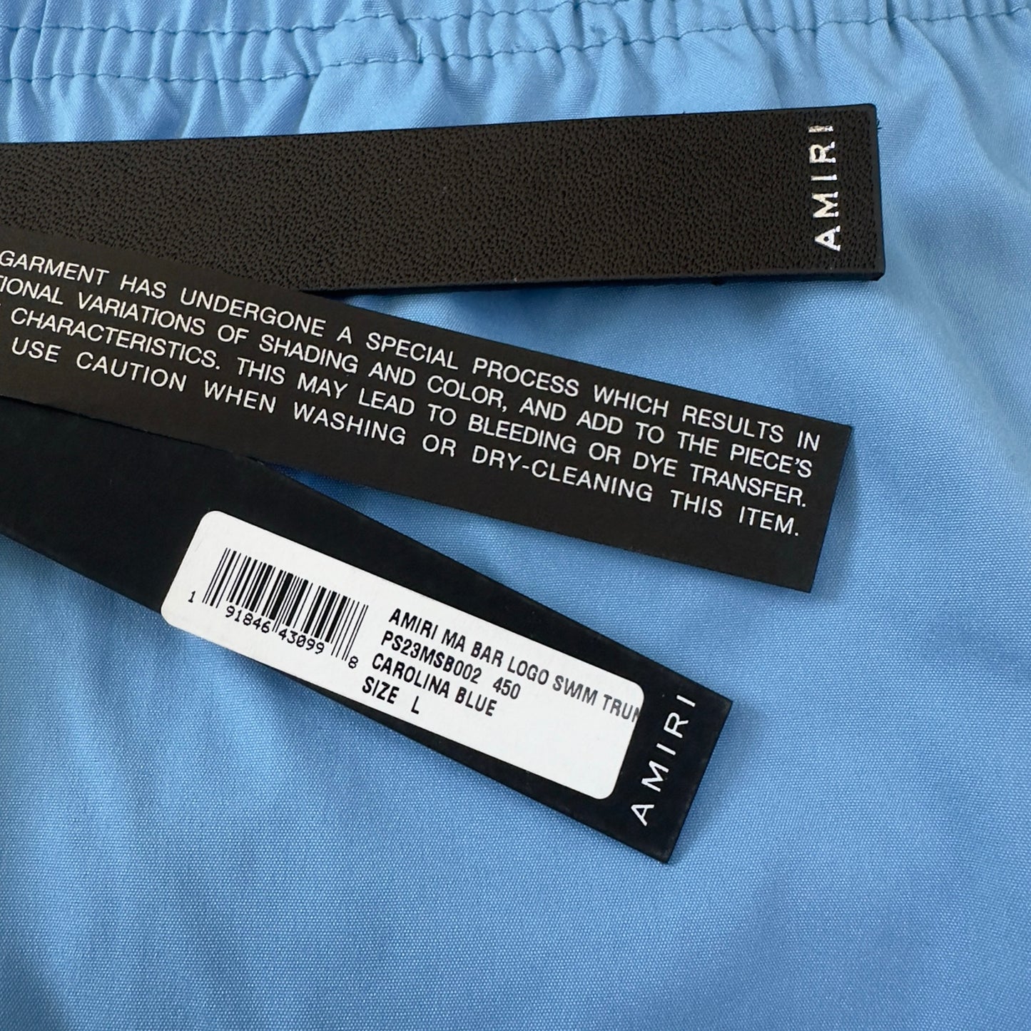 Amiri Ma Bar Logo Swim Shorts - Blue