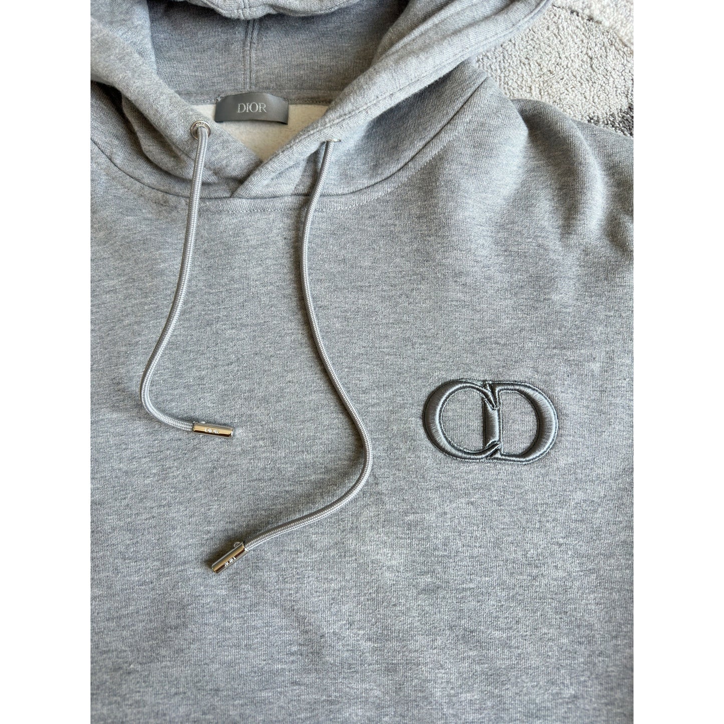 Christian Dior CD Icon Hoodie Grey