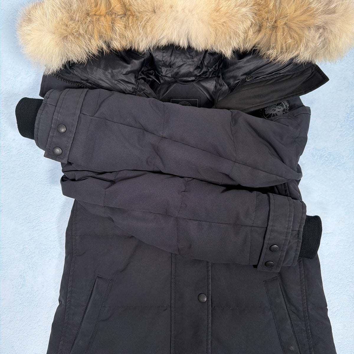 Shelburne Parka Heritage - Navy Black Label Medium (Pre Owned) | Canada Goose
