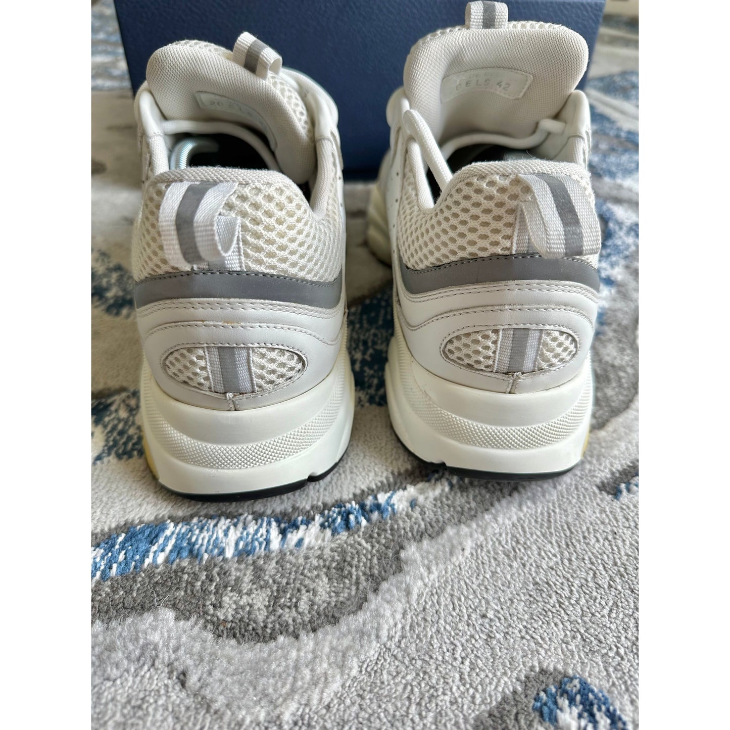 Dior B22 White Grey Reflective