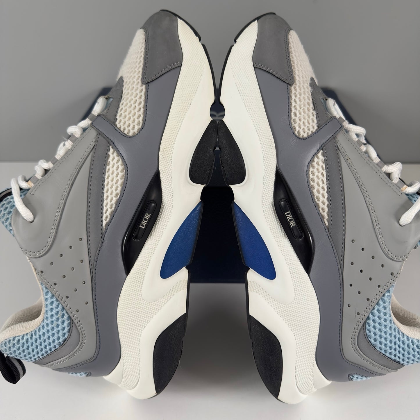 Dior B22 Trainers - White Blue UK 11
