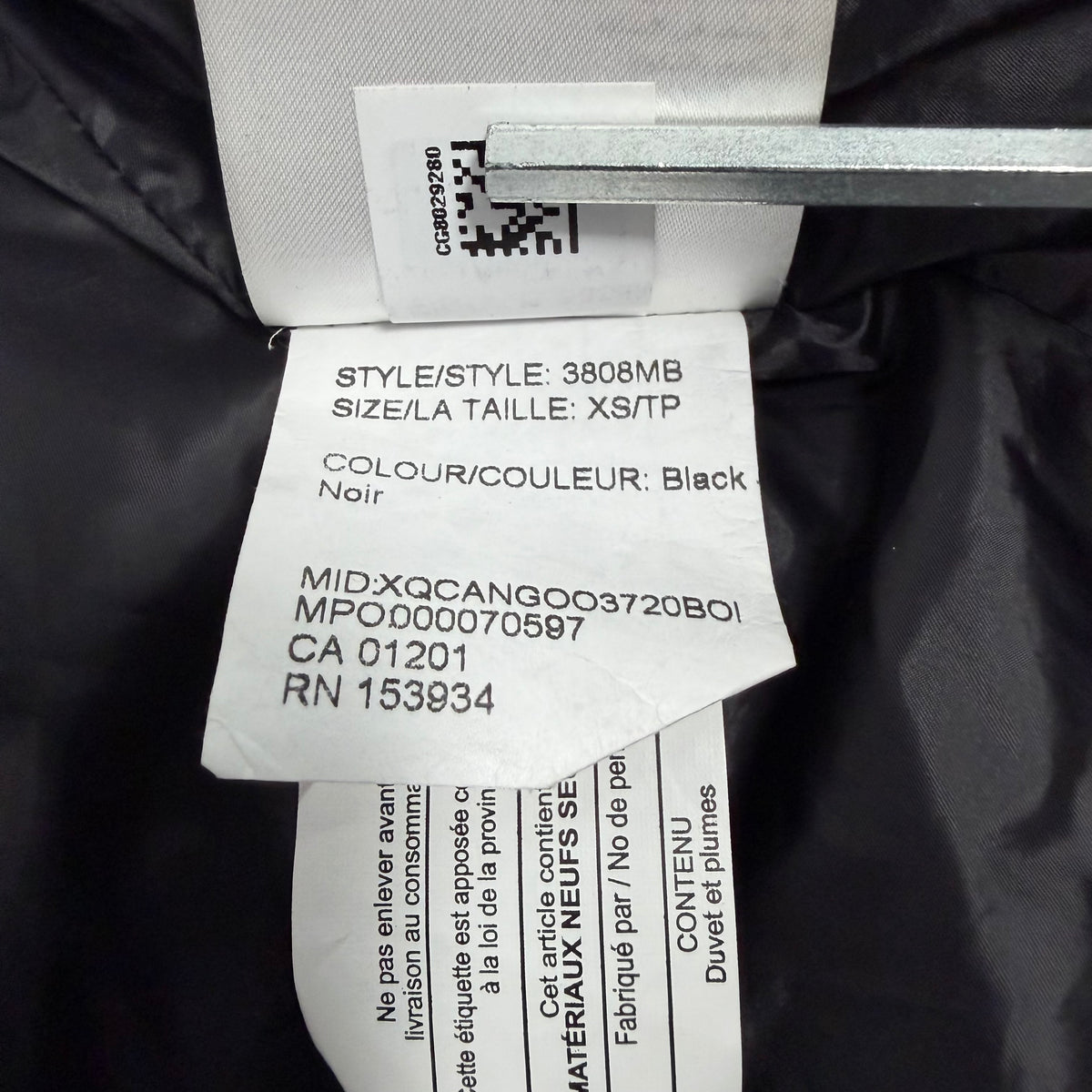 Wyndham Parka Heritage Black Label - Black XS (Pre Owned) | Canada Goose