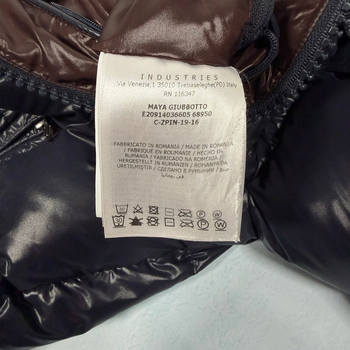 Maya Down Jacket - Navy S/M (Pre Owned) | Moncler