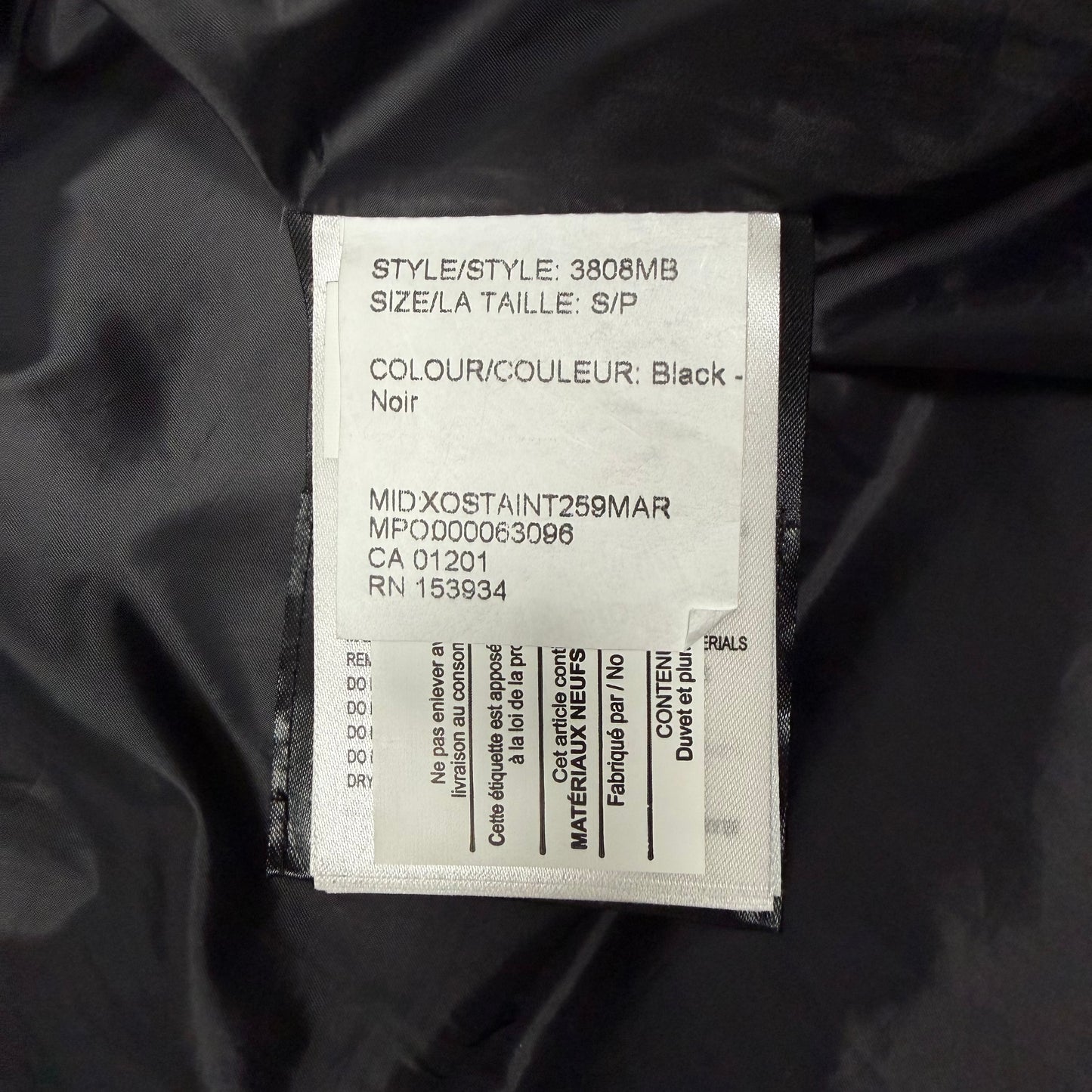 Wyndham Parka Heritage Black Label - Black S (Pre Owned) | Canada Goose