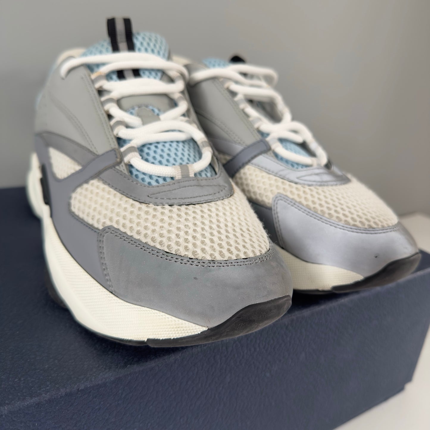 Dior B22 Trainers - White Blue UK 11