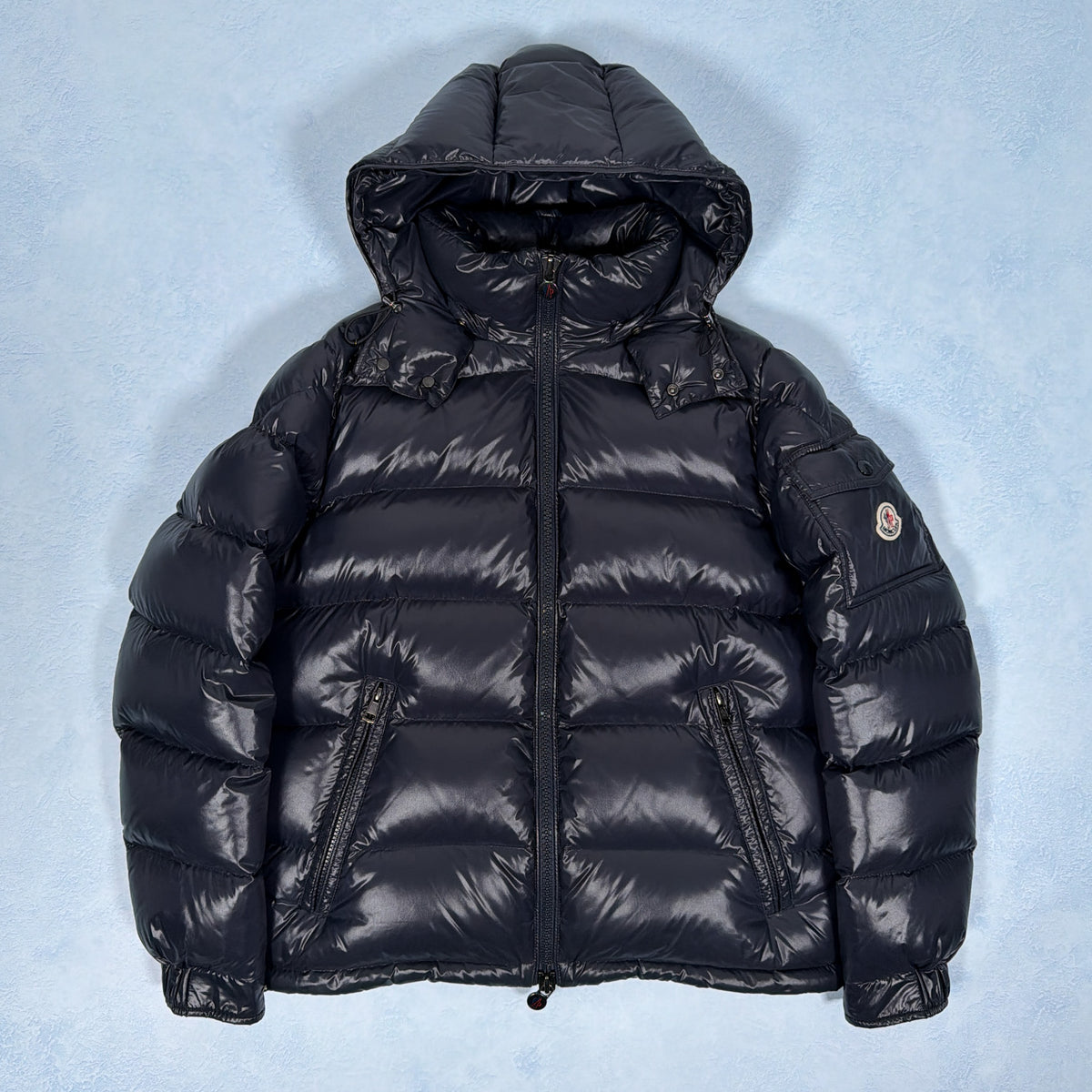 Maya Down Jacket - Navy S/M (Pre Owned) | Moncler
