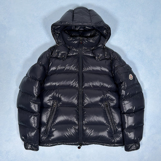 Maya Down Jacket - Navy S/M (Pre Owned) | Moncler