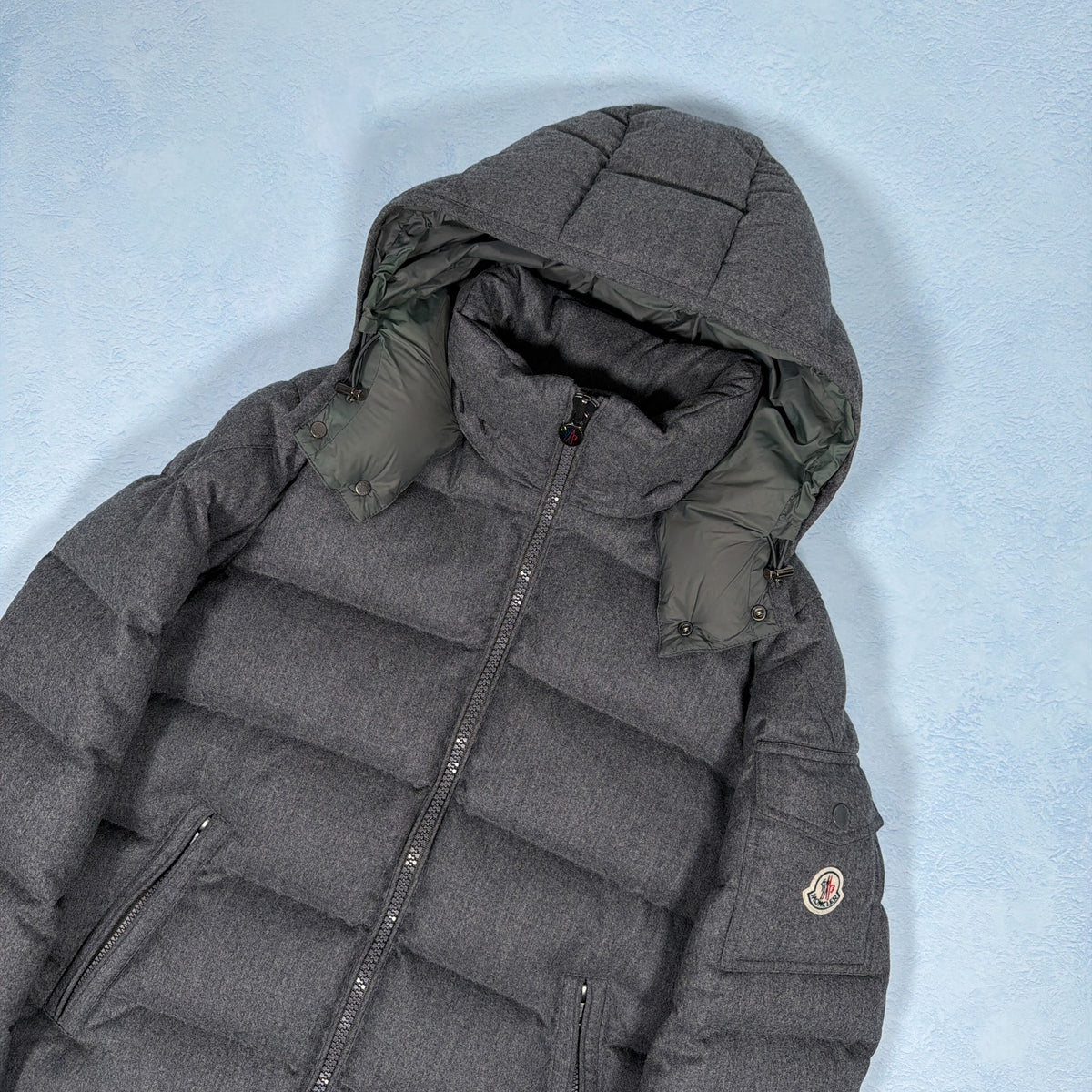 Montgenevre Down Jacket - Grey S/M (Pre Owned) | Moncler