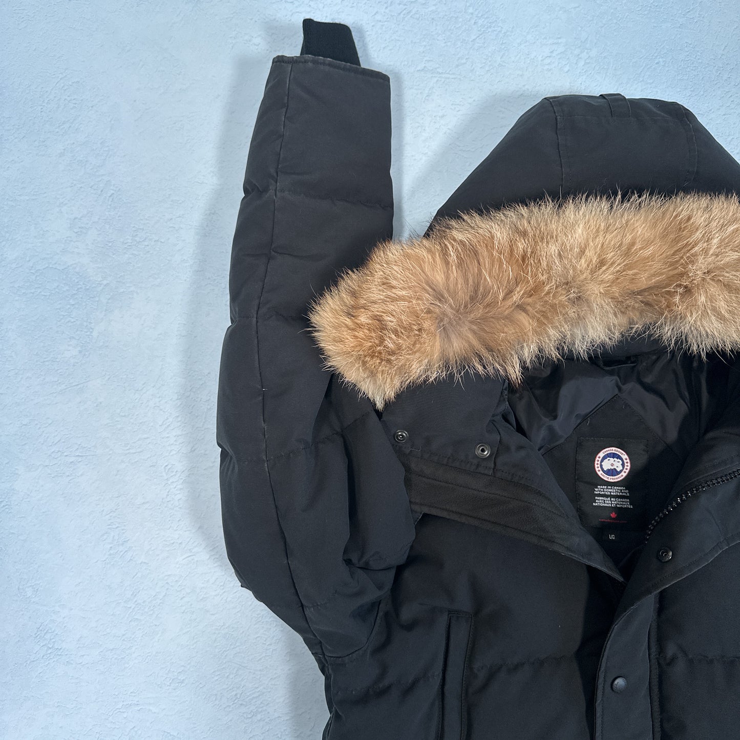 Wyndham Parka Heritage - Black L (Pre Owned) | Canada Goose