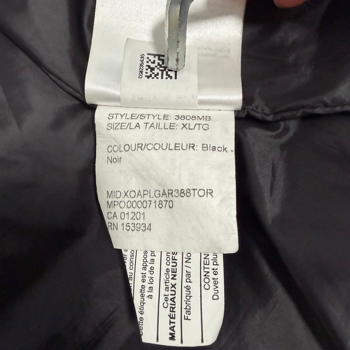 Wyndham Parka Heritage Black Label - Black XL (Pre Owned) | Canada Goose