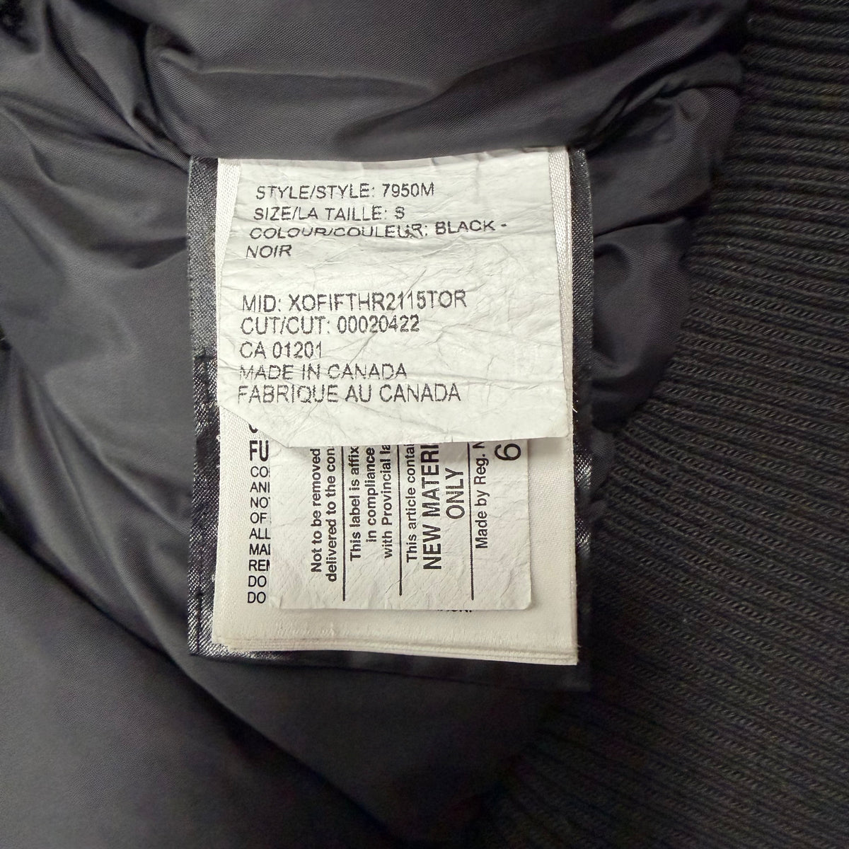 Chilliwack Bomber Heritage - Black S (Pre Owned) | Canada Goose