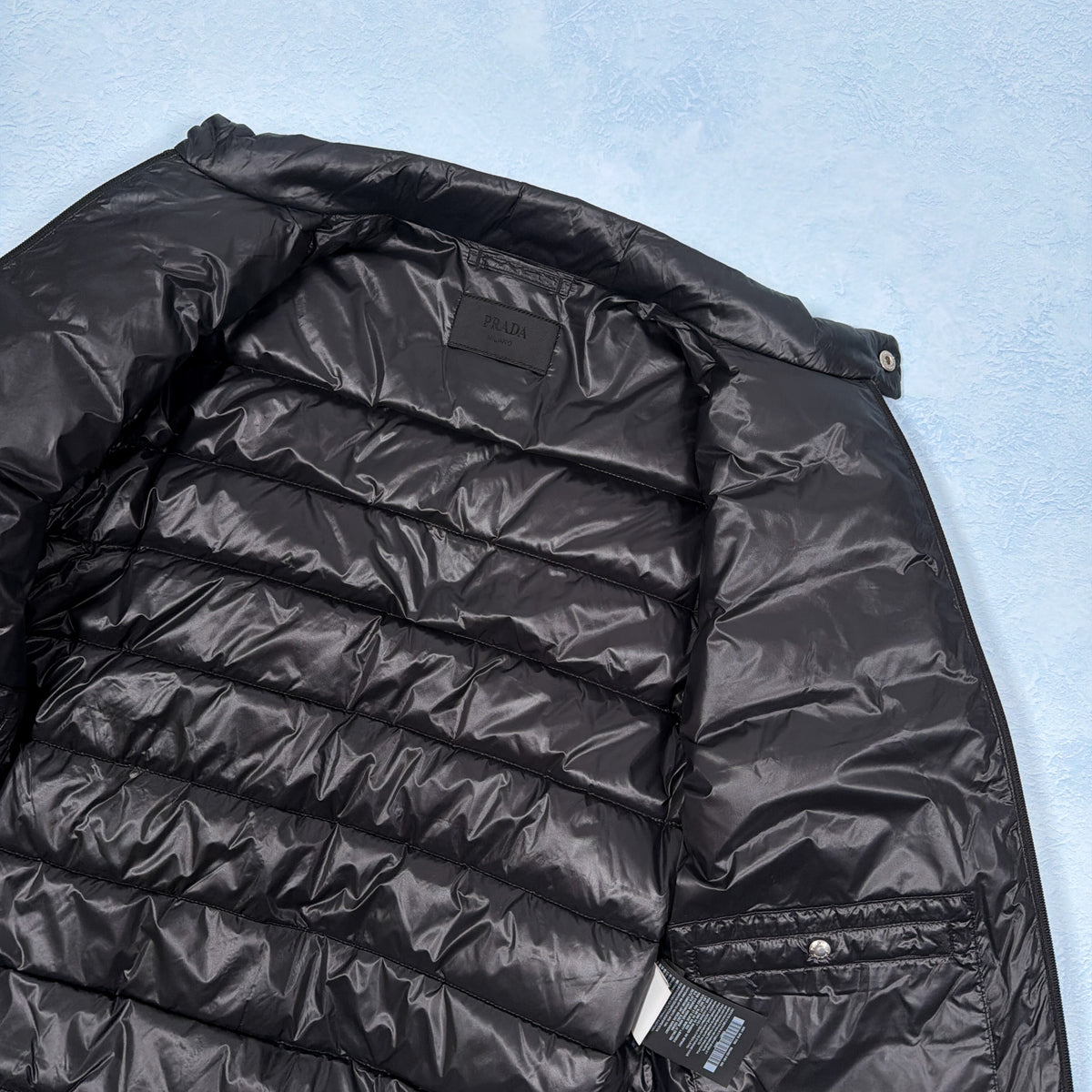 Prada Milano Down Jacket - Black Small (Pre Owned)