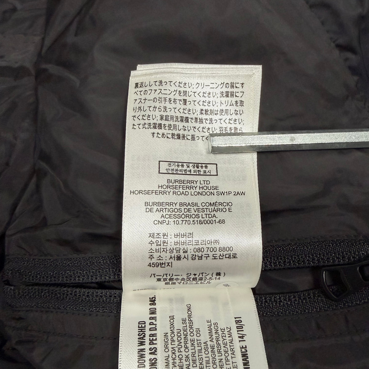 Halsby Down Puffer Jacket Black | Burberry