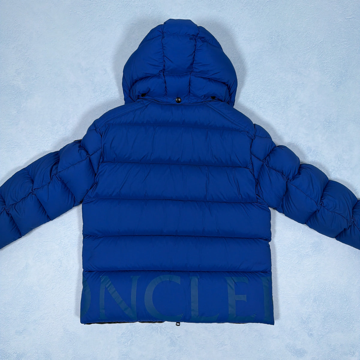 Wilms Down Jacket Black Badge - Blue Small (Pre-Owned) | Moncler
