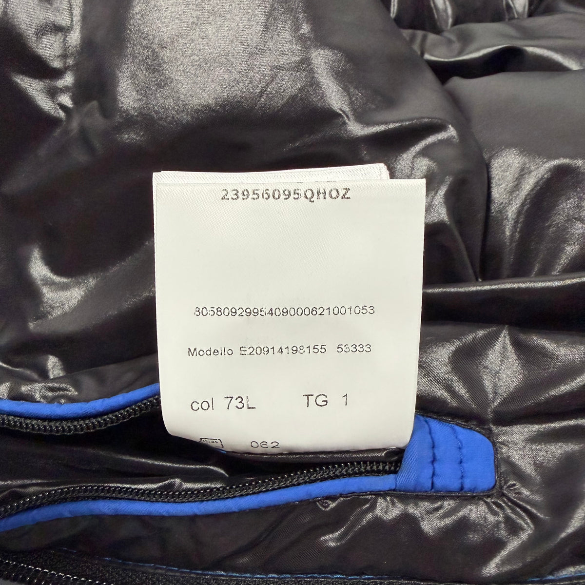 Wilms Down Jacket Black Badge - Blue Small (Pre-Owned) | Moncler