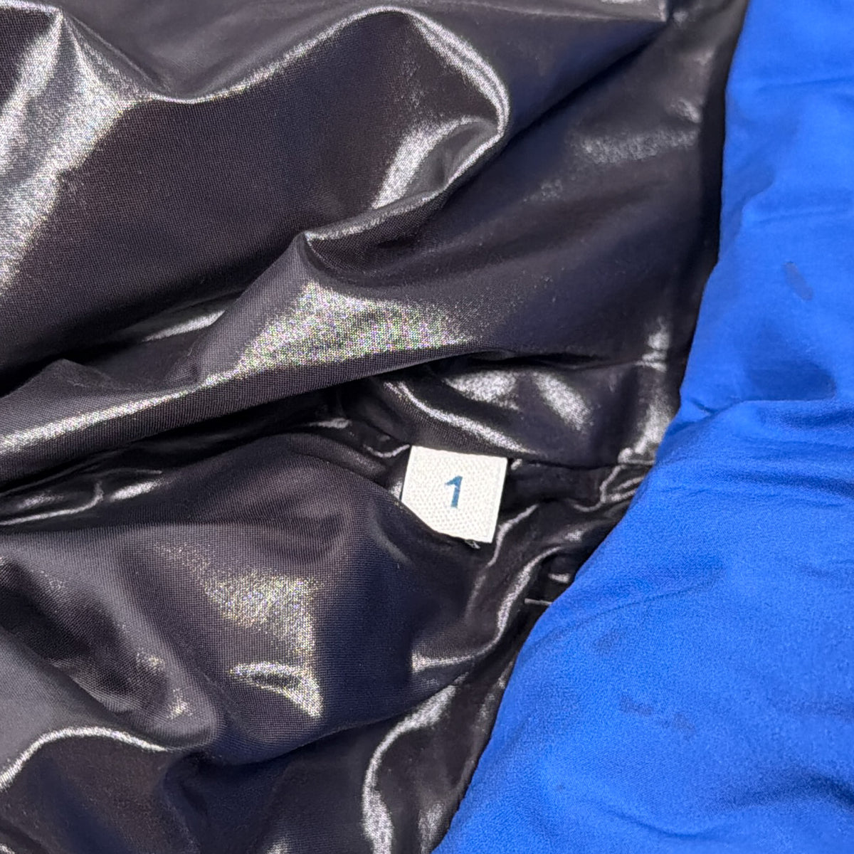 Wilms Down Jacket Black Badge - Blue Small (Pre-Owned) | Moncler