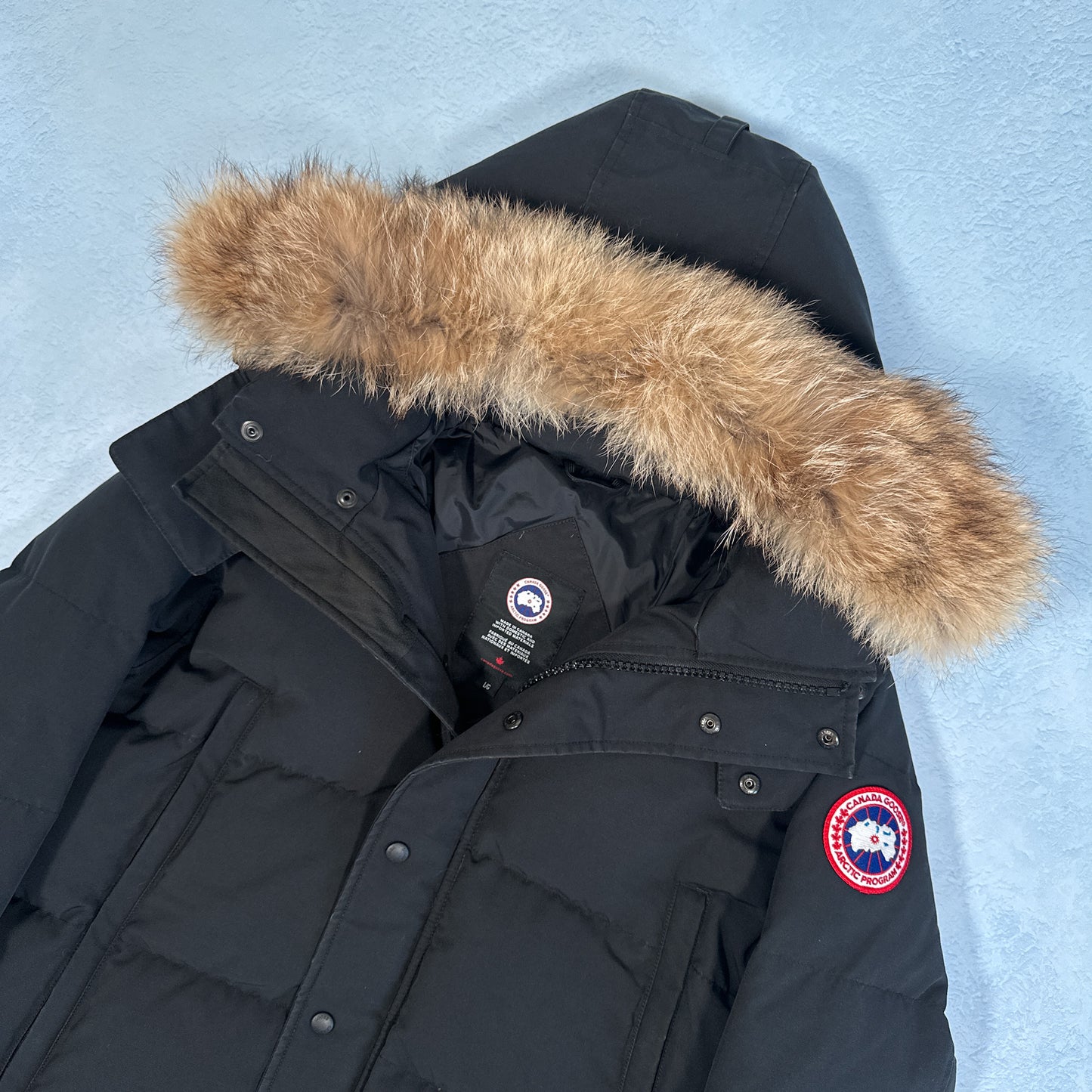 Wyndham Parka Heritage - Black L (Pre Owned) | Canada Goose