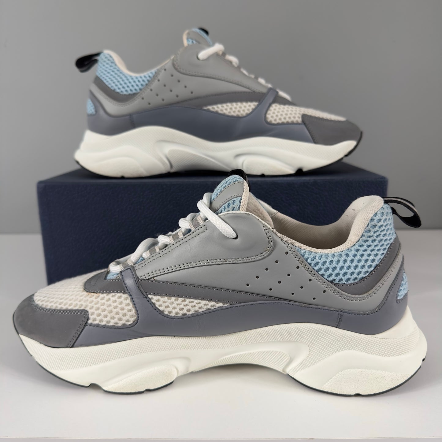 Dior B22 Trainers - White Blue UK 11