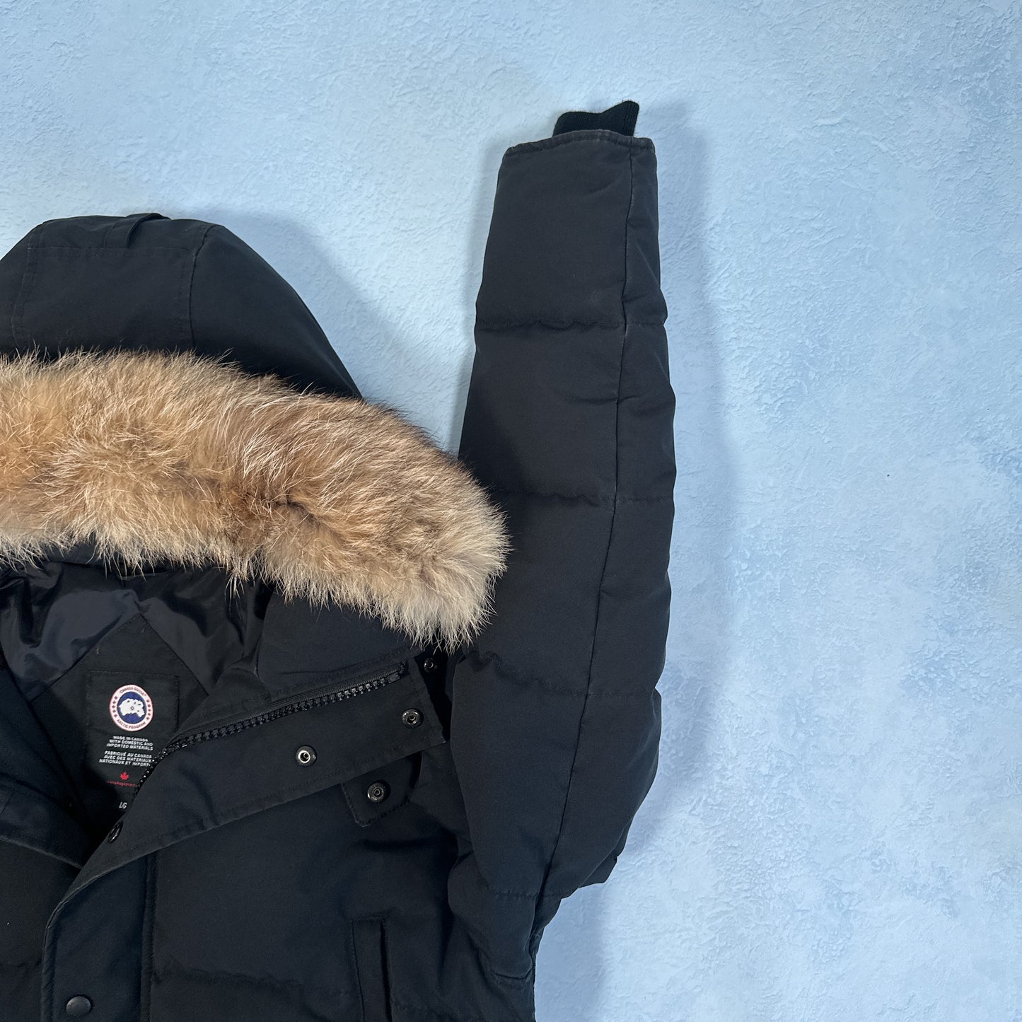 Wyndham Parka Heritage - Black L (Pre Owned) | Canada Goose
