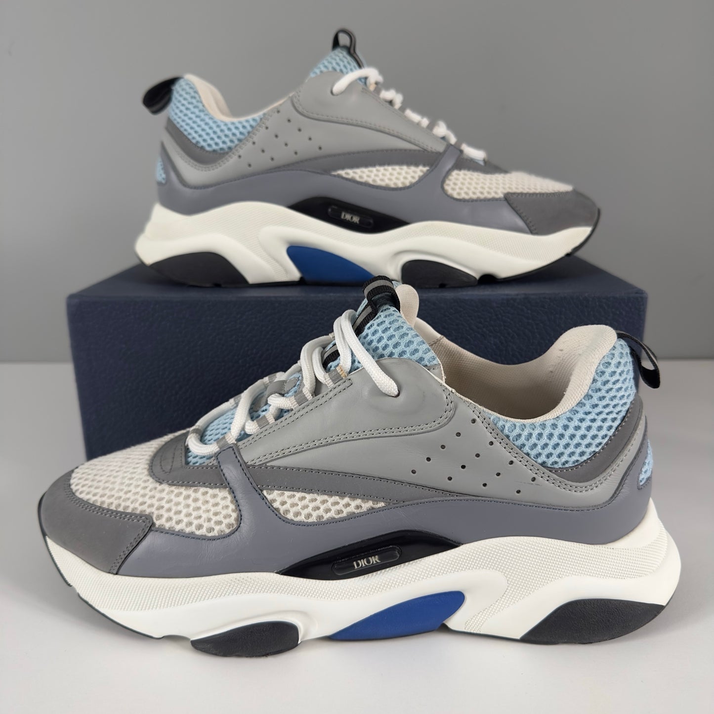 Dior B22 Trainers - White Blue UK 11