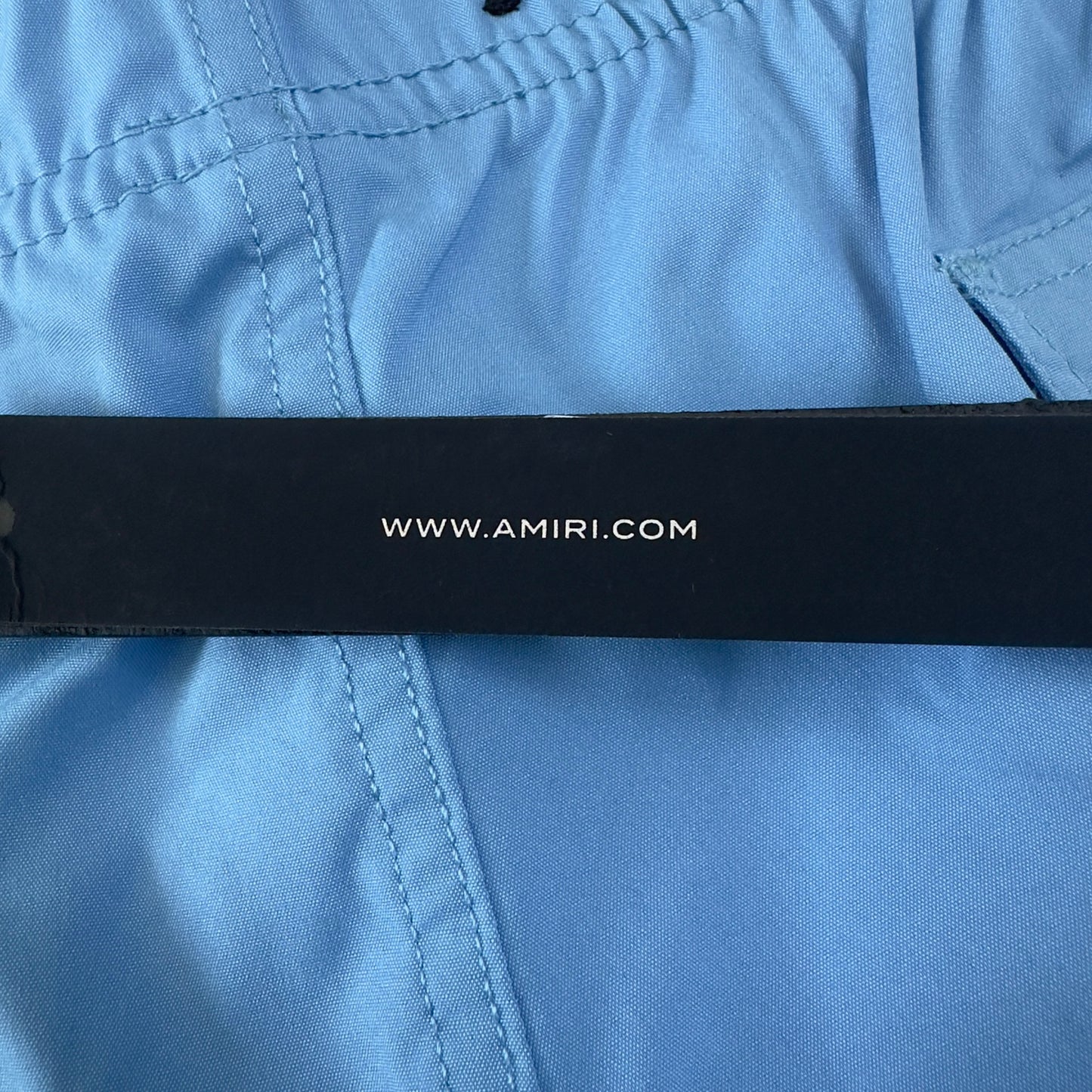 Amiri Ma Bar Logo Swim Shorts - Blue