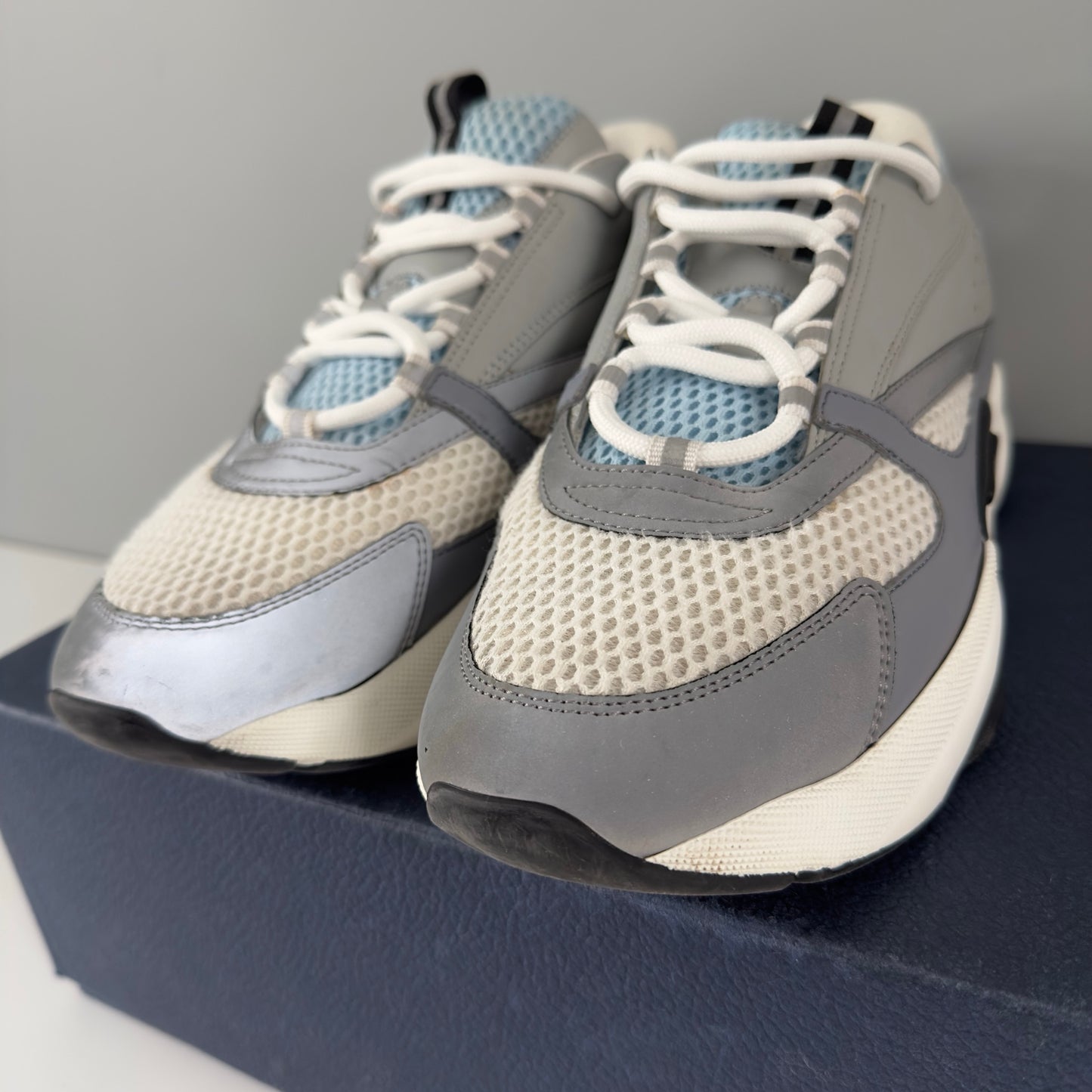 Dior B22 Trainers - White Blue UK 11