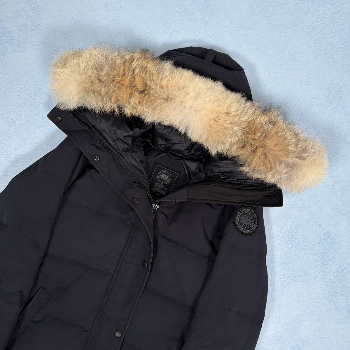 Shelburne Parka Heritage - Navy Black Label Medium (Pre Owned) | Canada Goose