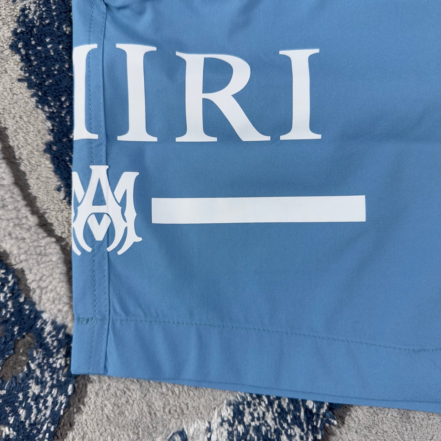 Amiri Ma Bar Logo Swim Shorts - Blue