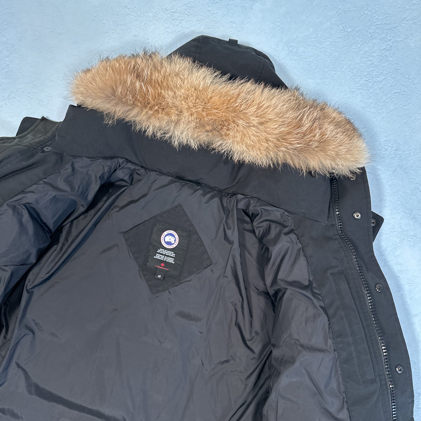 Wyndham Parka Heritage - Black L (Pre Owned) | Canada Goose